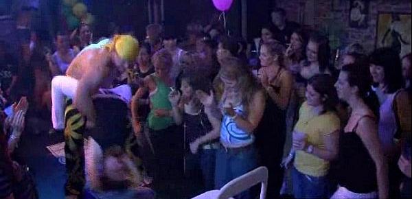  Juicy women drinking on disco party